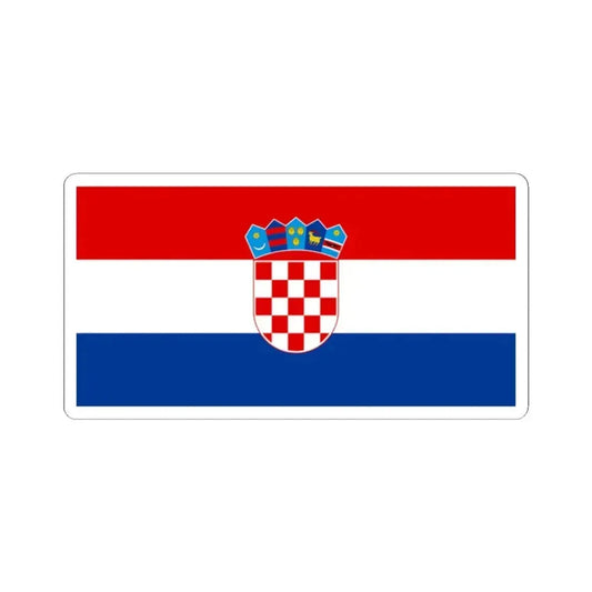 Flag of Croatia pre-1991 Colors (Croatia) STICKER Vinyl Kiss-Cut Decal 2 Inch White - The Sticker Space