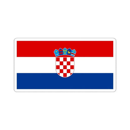 Flag of Croatia pre-1991 Colors (Croatia) STICKER Vinyl Kiss-Cut Decal 3 Inch White - The Sticker Space