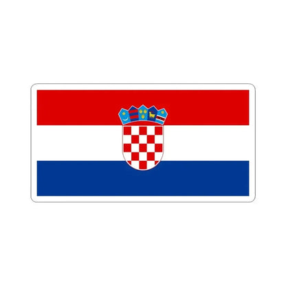 Flag of Croatia pre-1991 Colors (Croatia) STICKER Vinyl Kiss-Cut Decal 6 Inch White - The Sticker Space