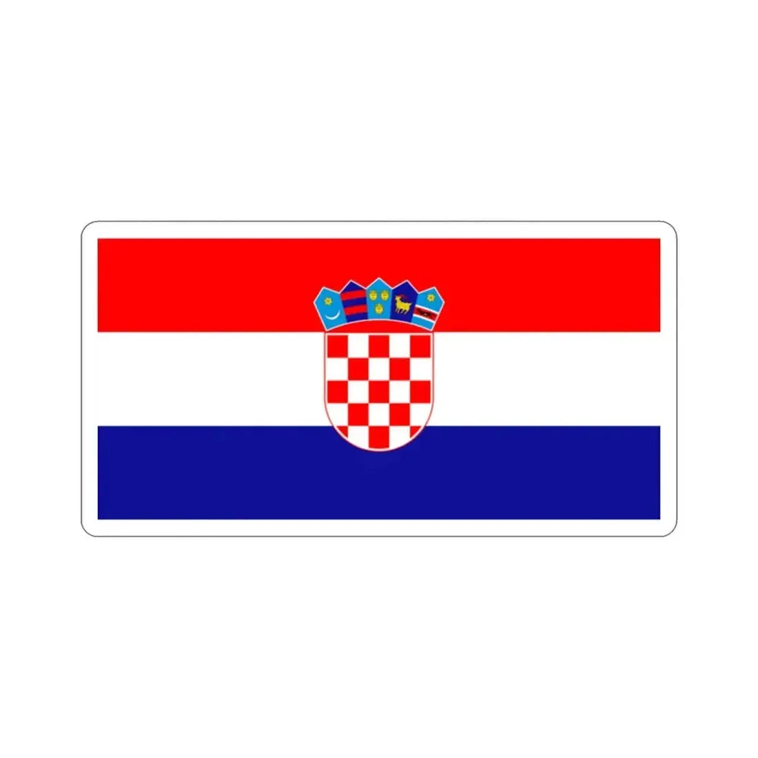 Flag of Croatia STICKER Vinyl Die-Cut Decal 2 Inch - The Sticker Space