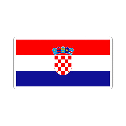 Flag of Croatia STICKER Vinyl Die-Cut Decal-4 Inch-The Sticker Space