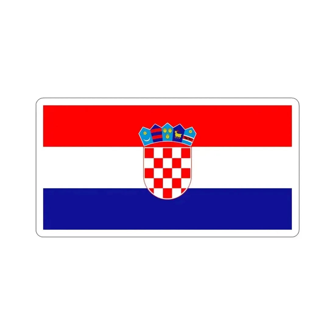 Flag of Croatia STICKER Vinyl Die-Cut Decal 4 Inch - The Sticker Space