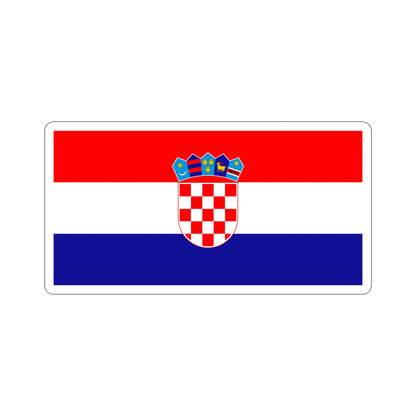 Flag of Croatia STICKER Vinyl Die-Cut Decal-5 Inch-The Sticker Space