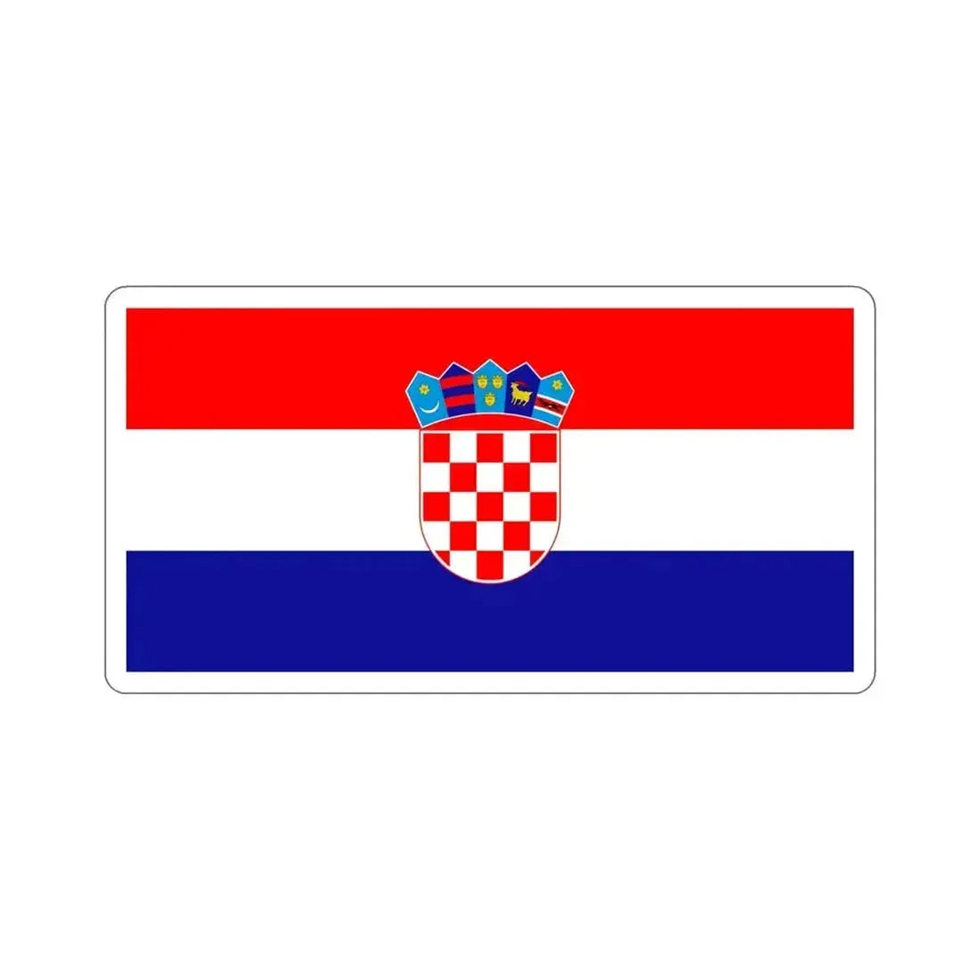 Flag of Croatia STICKER Vinyl Die-Cut Decal 5 Inch - The Sticker Space