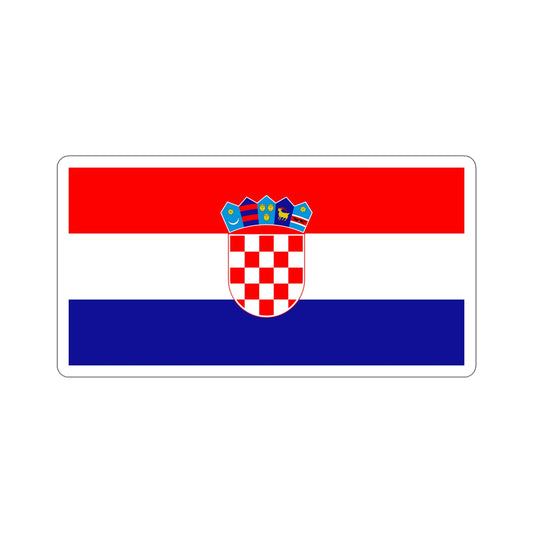 Flag of Croatia STICKER Vinyl Die-Cut Decal-6 Inch-The Sticker Space