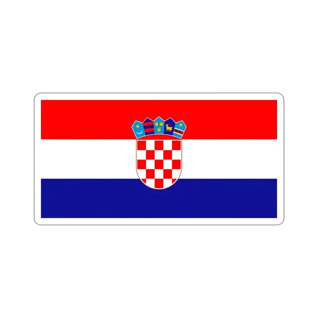 Flag of Croatia STICKER Vinyl Die-Cut Decal 6 Inch - The Sticker Space