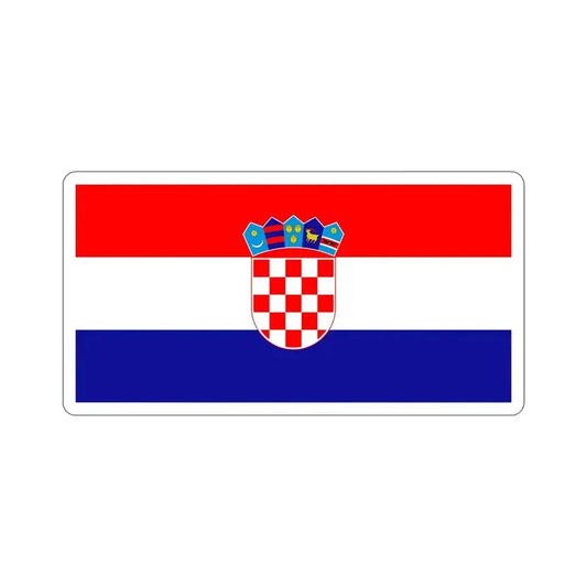 Flag of Croatia STICKER Vinyl Die-Cut Decal 6 Inch - The Sticker Space