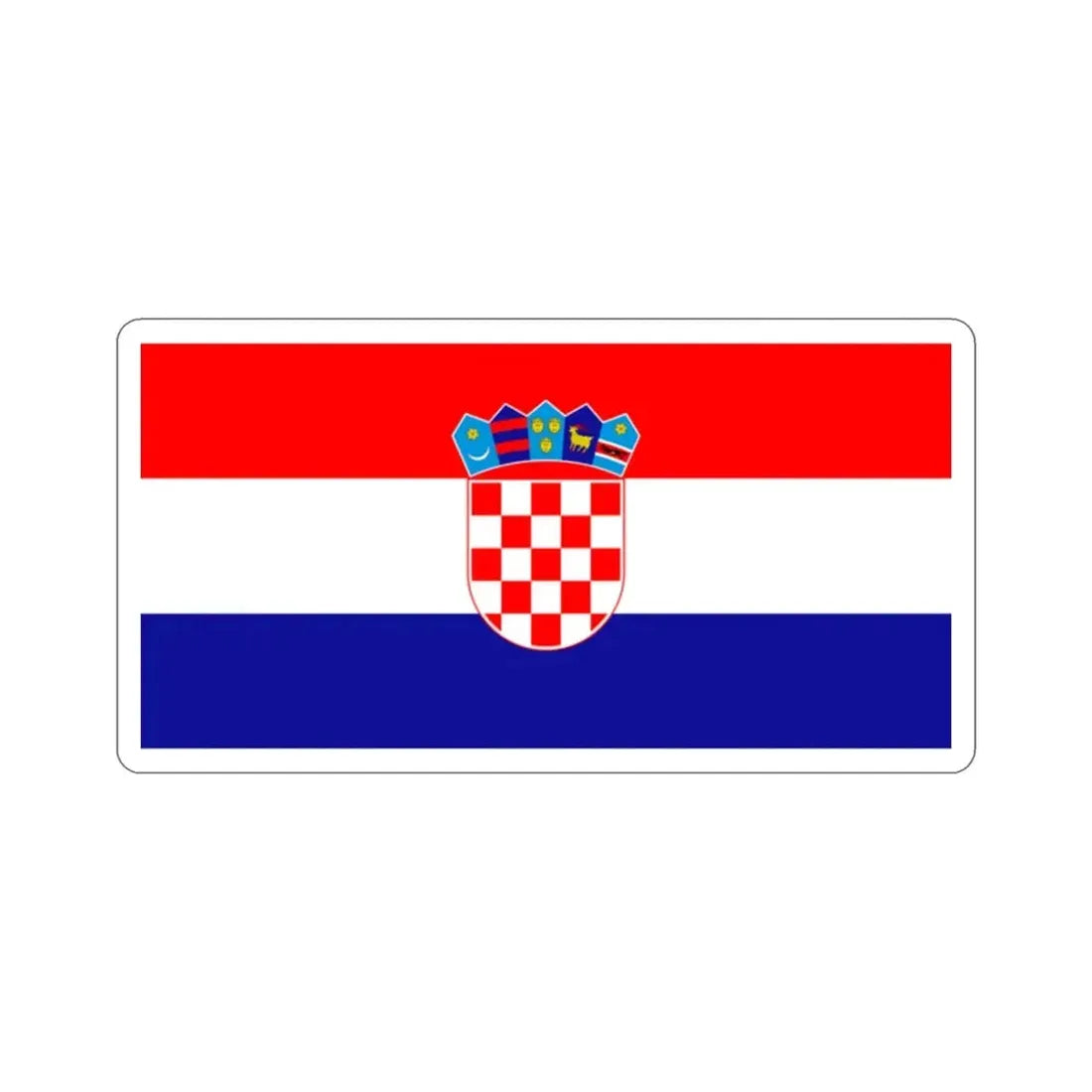 Flag of Croatia STICKER Vinyl Die-Cut Decal - The Sticker Space
