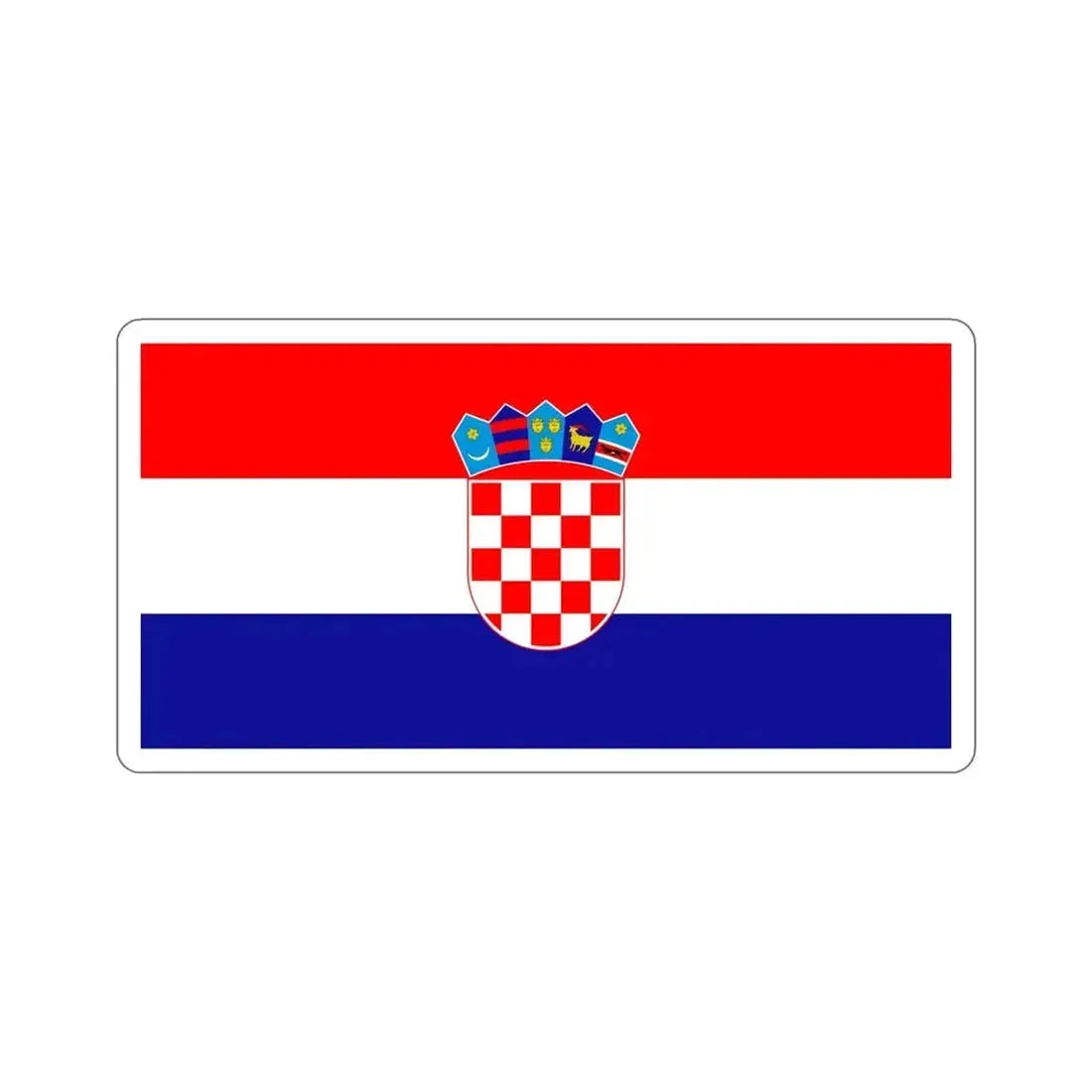 Flag of Croatia STICKER Vinyl Die-Cut Decal - The Sticker Space