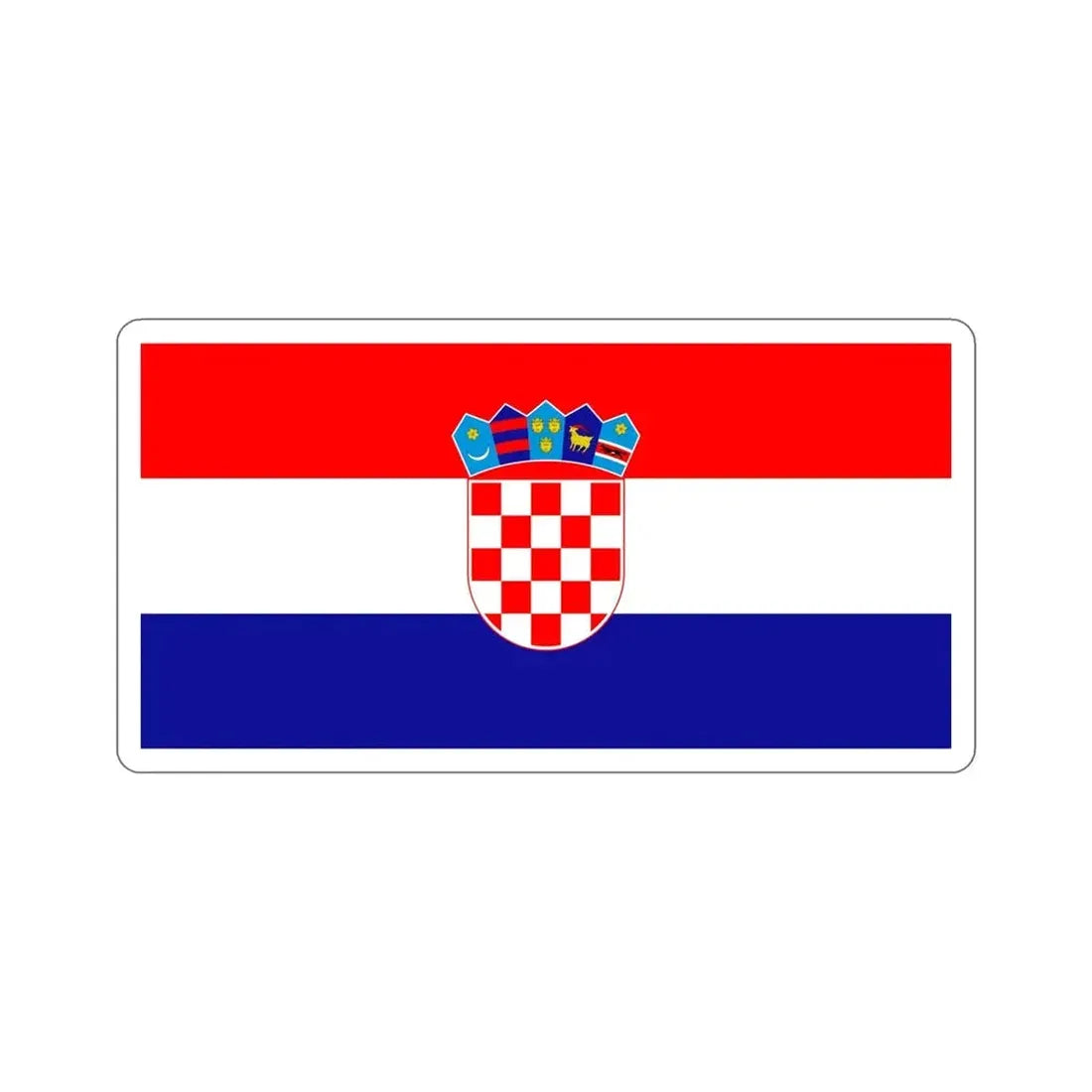 Flag of Croatia STICKER Vinyl Die-Cut Decal - The Sticker Space
