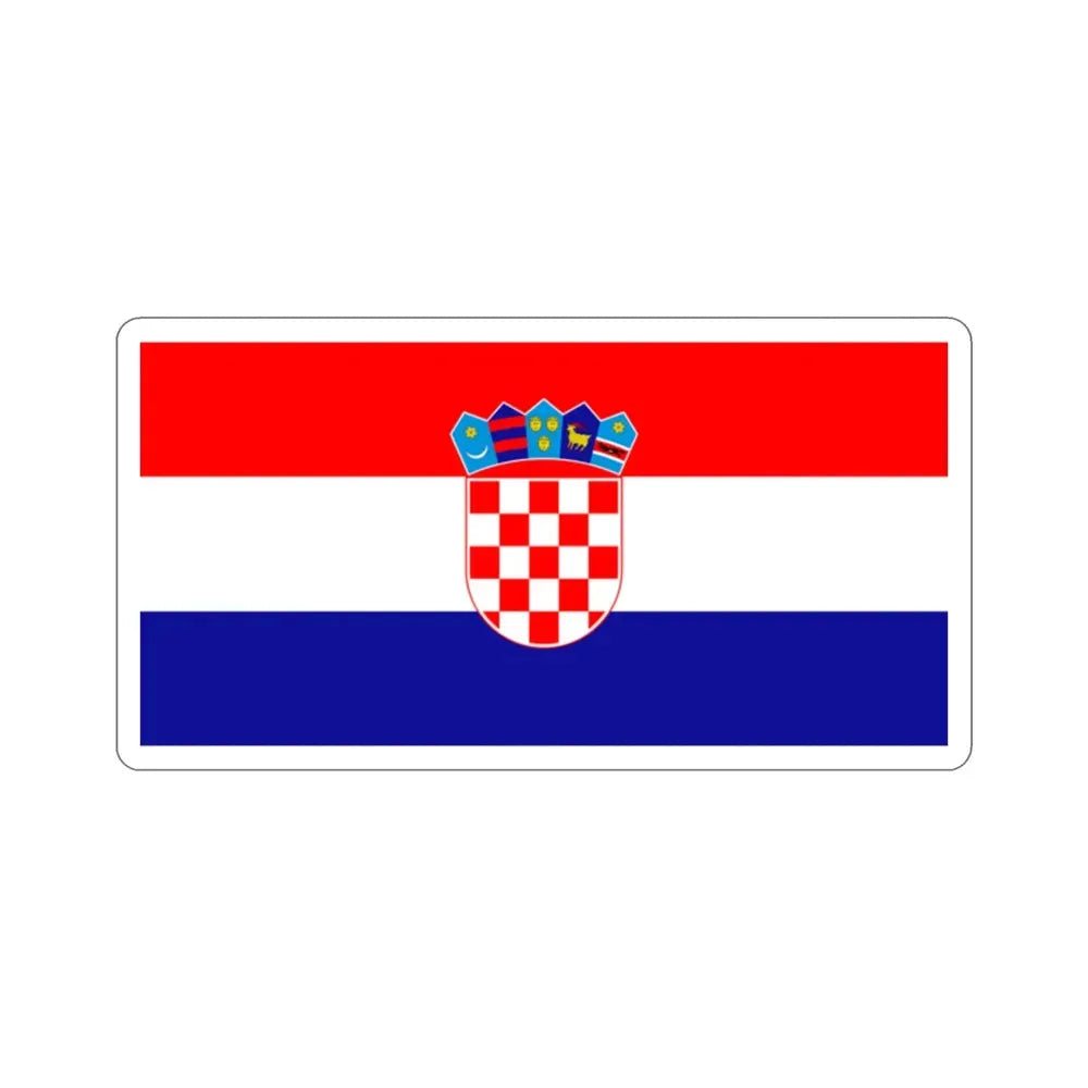 Flag of Croatia STICKER Vinyl Die-Cut Decal - The Sticker Space