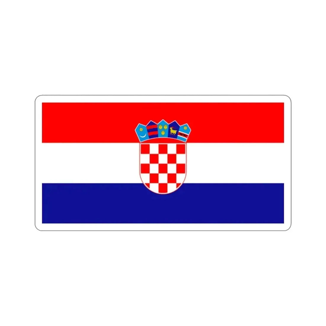 Flag of Croatia STICKER Vinyl Die-Cut Decal - The Sticker Space