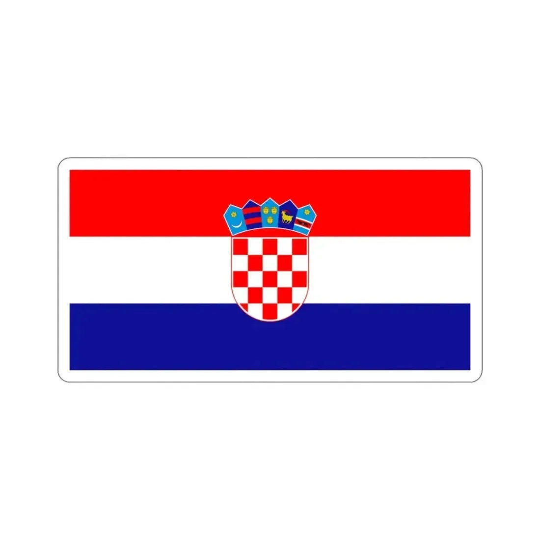 Flag of Croatia STICKER Vinyl Die-Cut Decal - The Sticker Space
