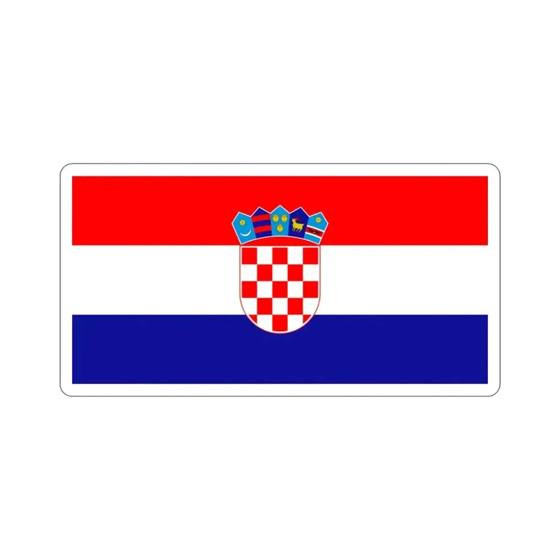 Flag of Croatia STICKER Vinyl Die-Cut Decal - The Sticker Space