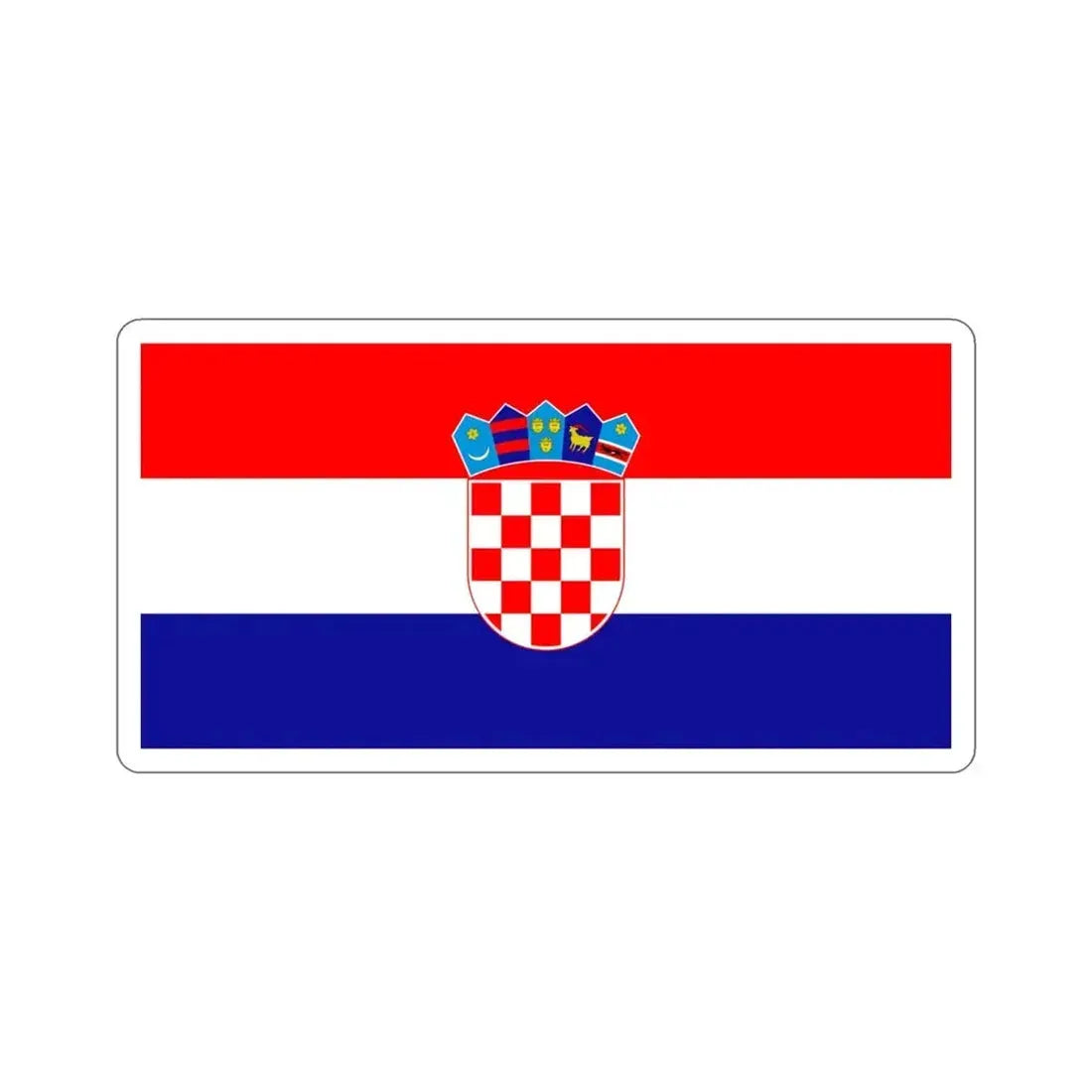 Flag of Croatia STICKER Vinyl Die-Cut Decal - The Sticker Space