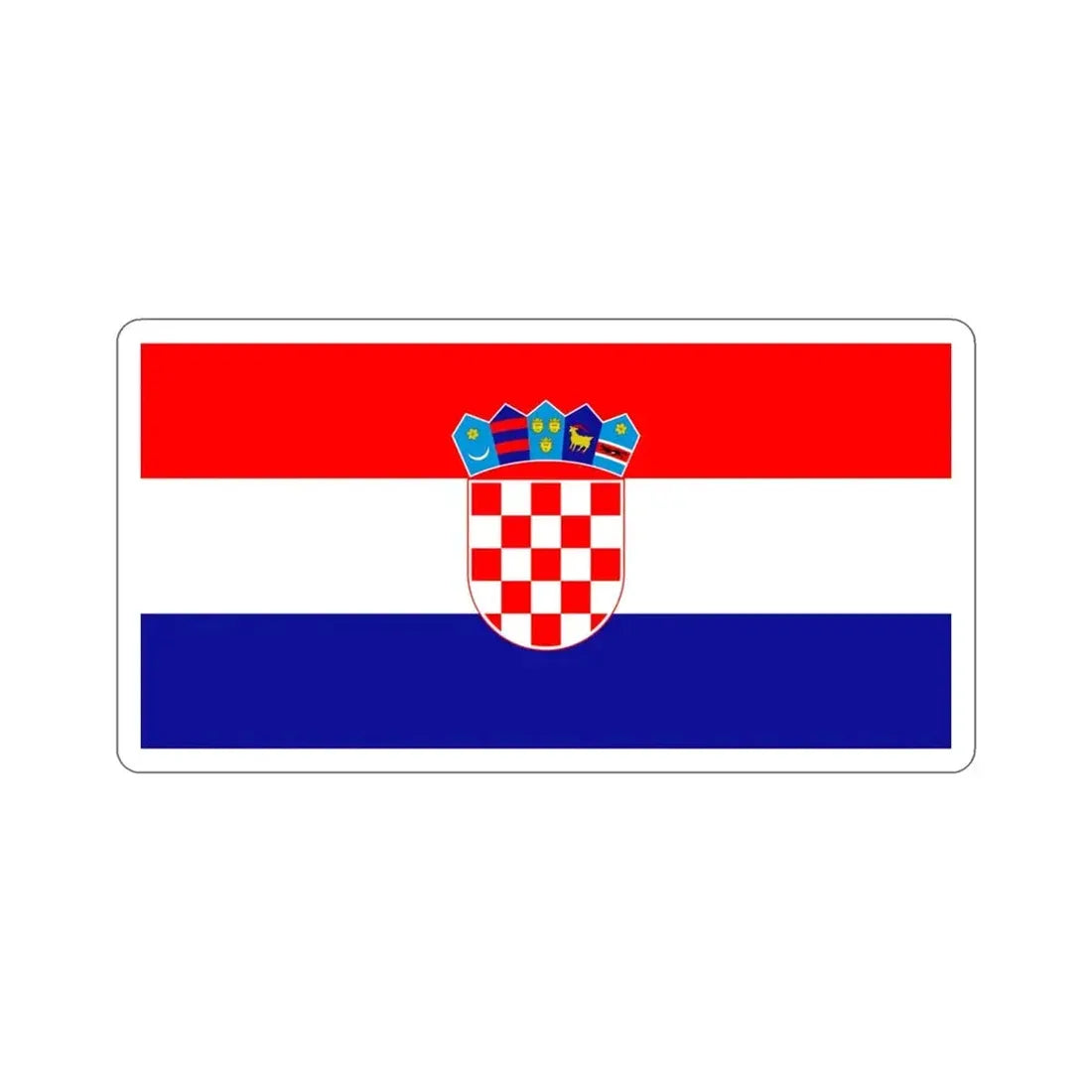 Flag of Croatia STICKER Vinyl Die-Cut Decal - The Sticker Space