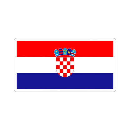 Flag of Croatia variant (Croatia) STICKER Vinyl Kiss-Cut Decal 3 Inch White - The Sticker Space