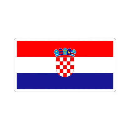 Flag of Croatia variant (Croatia) STICKER Vinyl Kiss-Cut Decal 4 Inch White - The Sticker Space