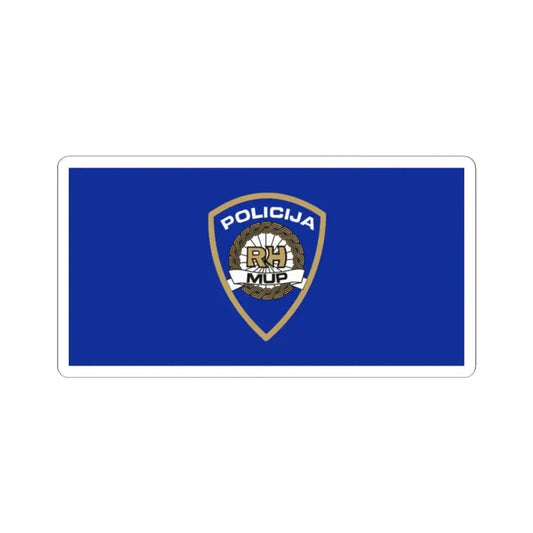 Flag of Croatian Police (Croatia) STICKER Vinyl Kiss-Cut Decal 2 Inch White - The Sticker Space