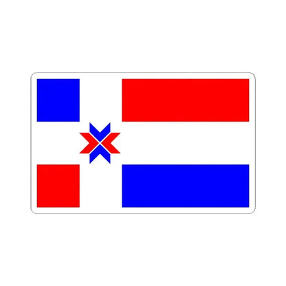 Flag of Crossville Tennessee textless (United States) STICKER Vinyl Kiss-Cut Decal 4 Inch White - The Sticker Space