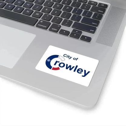 Flag of Crowley Texas (United States) STICKER Vinyl Kiss-Cut Decal - The Sticker Space
