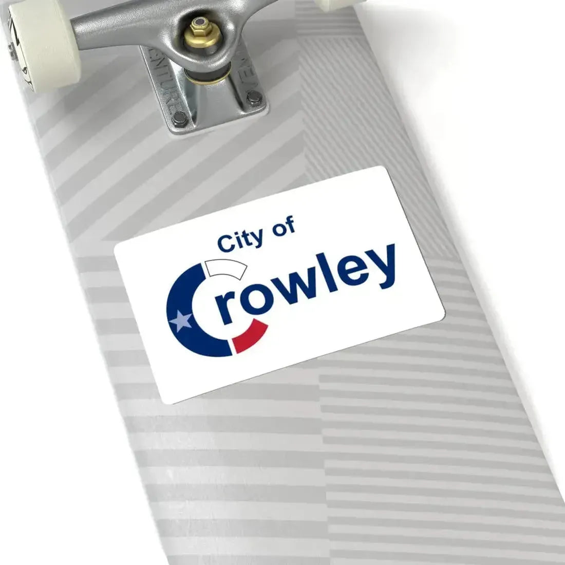 Flag of Crowley Texas (United States) STICKER Vinyl Kiss-Cut Decal - The Sticker Space
