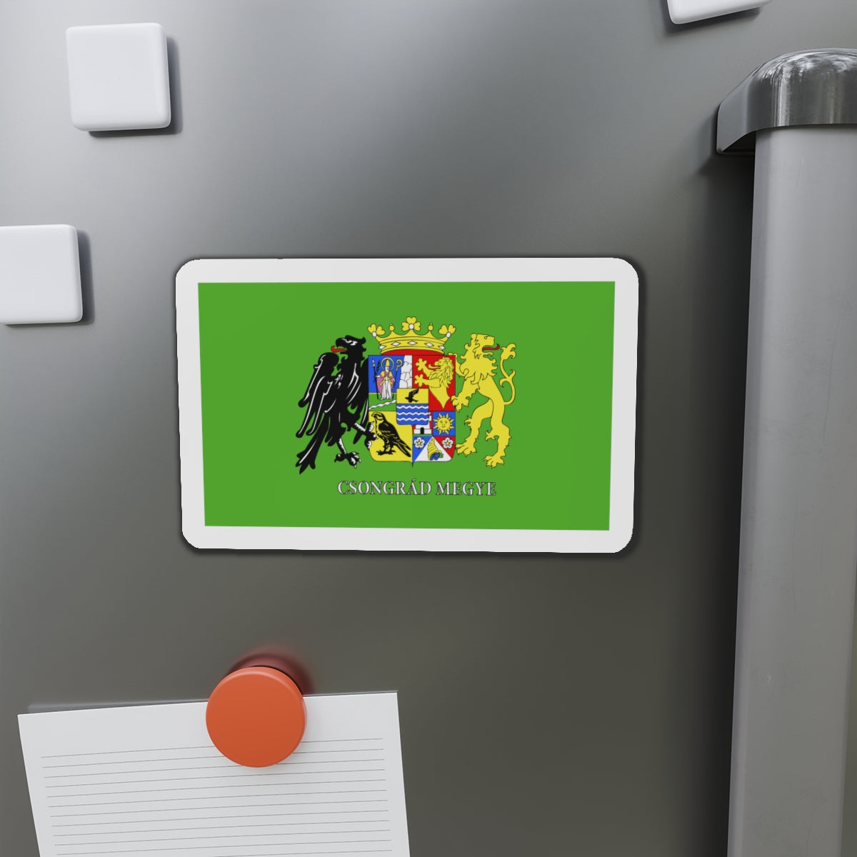 Flag of Csongrád County Hungary - Die-Cut Magnet-The Sticker Space