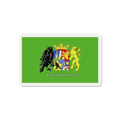 Flag of Csongrád County Hungary - Refrigerator Magnet - The Sticker Space