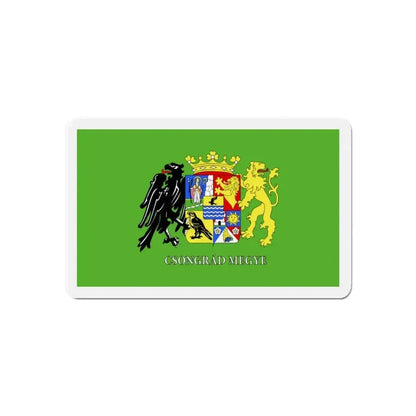 Flag of Csongrád County Hungary - Refrigerator Magnet - The Sticker Space