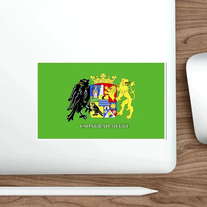 Flag of Csongrád County Hungary STICKER Vinyl Die-Cut Decal - The Sticker Space