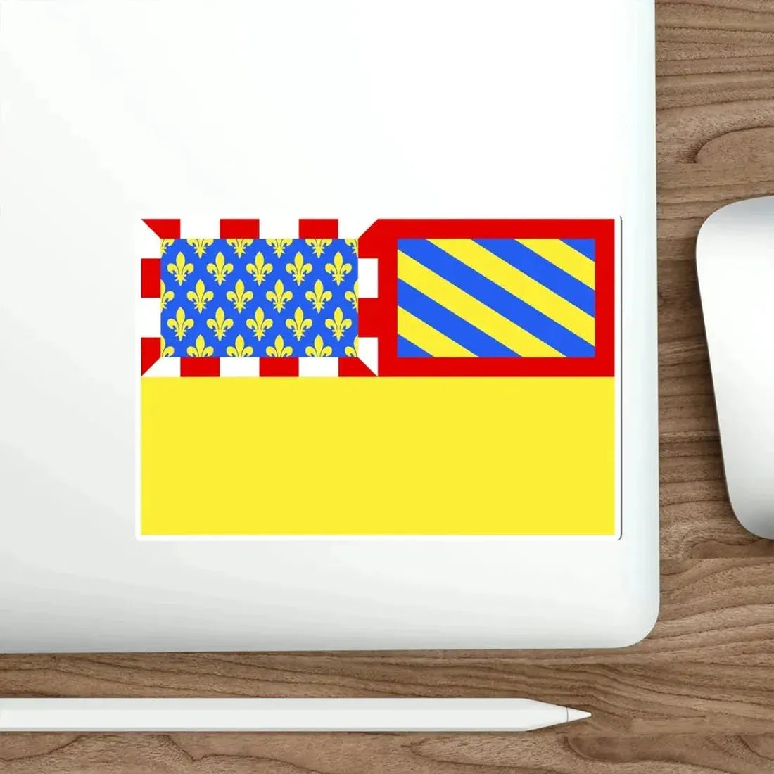 Flag of Côte d'Or France 2 STICKER Vinyl Die-Cut Decal - The Sticker Space