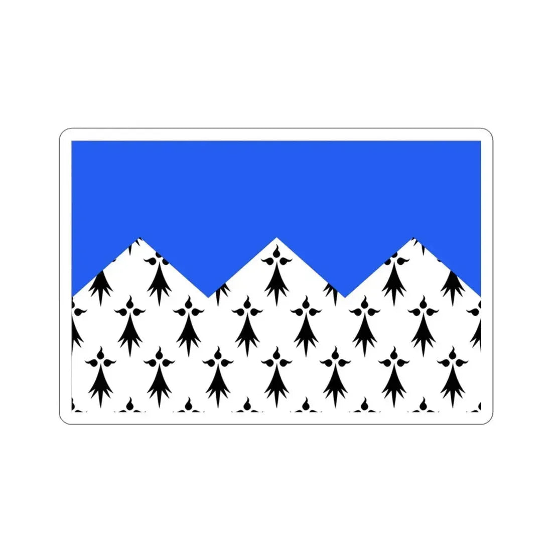 Flag of Côtes d'Armor France 2 STICKER Vinyl Die-Cut Decal 3 Inch - The Sticker Space