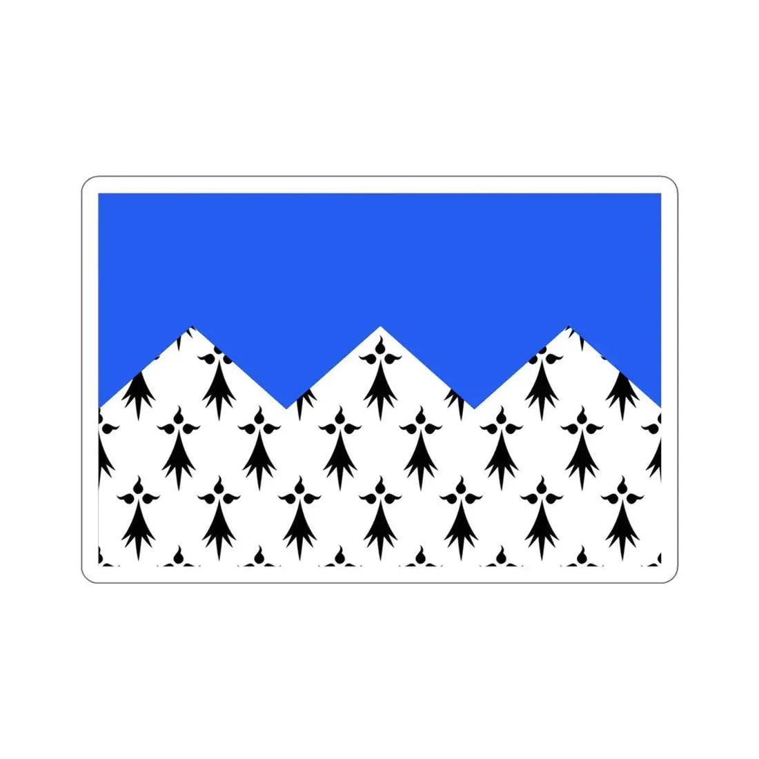Flag of Côtes d'Armor France 2 STICKER Vinyl Die-Cut Decal 4 Inch - The Sticker Space
