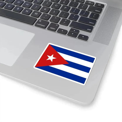 Flag of Cuba 3-2 (Cuba) STICKER Vinyl Kiss-Cut Decal - The Sticker Space