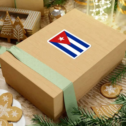Flag of Cuba 3-2 (Cuba) STICKER Vinyl Kiss-Cut Decal - The Sticker Space