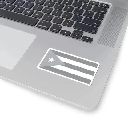 Flag of Cuba black and white (Cuba) STICKER Vinyl Kiss-Cut Decal - The Sticker Space