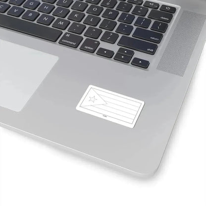 Flag of Cuba colouring page (Cuba) STICKER Vinyl Kiss-Cut Decal - The Sticker Space