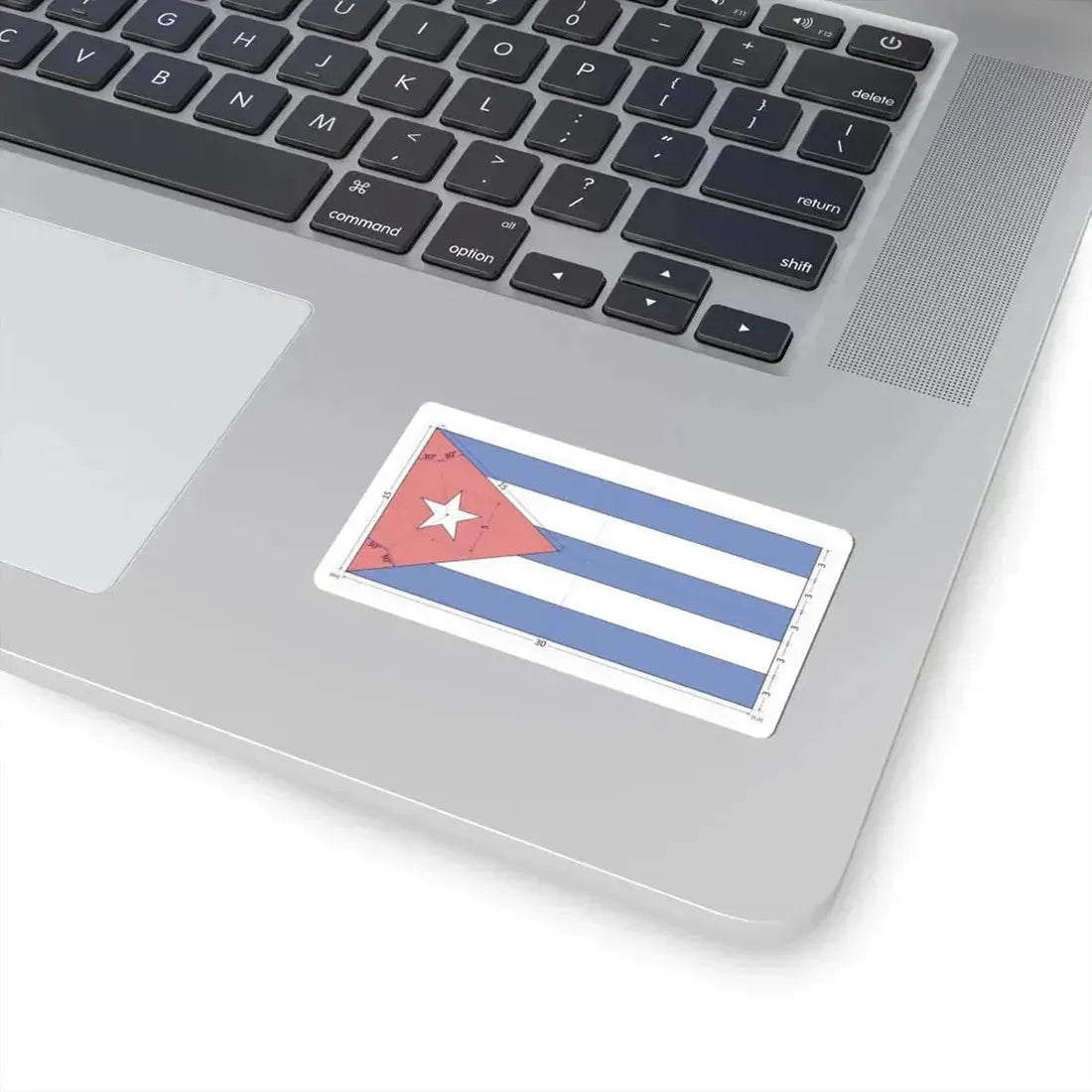 Flag of Cuba construction sheet (Cuba) STICKER Vinyl Kiss-Cut Decal - The Sticker Space