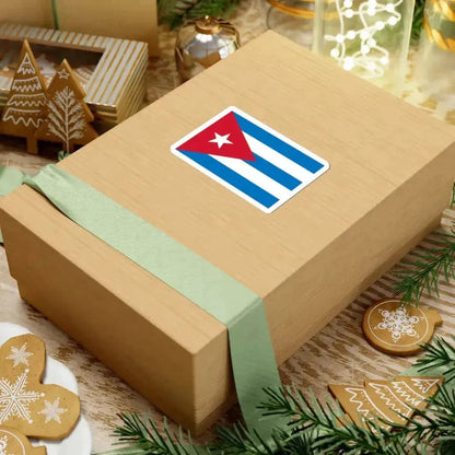 Flag of Cuba sky blue 3-2 (Cuba) STICKER Vinyl Kiss-Cut Decal - The Sticker Space