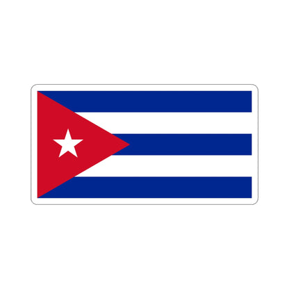 Flag of Cuba STICKER Vinyl Die-Cut Decal-3 Inch-The Sticker Space