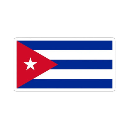 Flag of Cuba STICKER Vinyl Die-Cut Decal 3 Inch - The Sticker Space