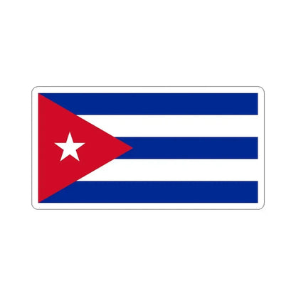 Flag of Cuba STICKER Vinyl Die-Cut Decal 4 Inch - The Sticker Space