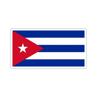 Flag of Cuba STICKER Vinyl Die-Cut Decal 5 Inch - The Sticker Space