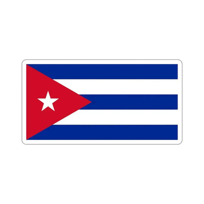 Flag of Cuba STICKER Vinyl Die-Cut Decal 5 Inch - The Sticker Space