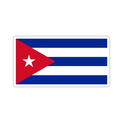 Flag of Cuba STICKER Vinyl Die-Cut Decal-6 Inch-The Sticker Space