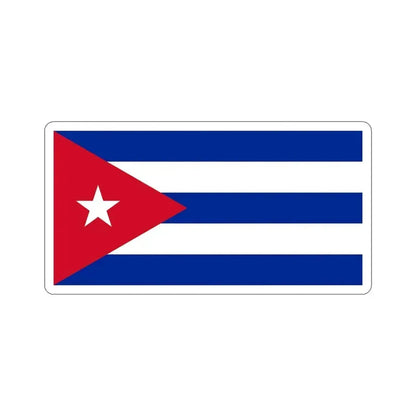 Flag of Cuba STICKER Vinyl Die-Cut Decal 6 Inch - The Sticker Space