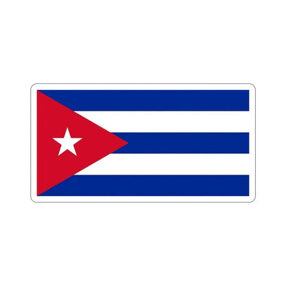 Flag of Cuba STICKER Vinyl Die-Cut Decal 6 Inch - The Sticker Space