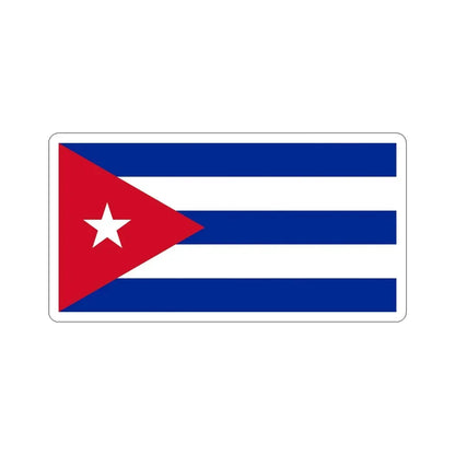 Flag of Cuba STICKER Vinyl Die-Cut Decal - The Sticker Space
