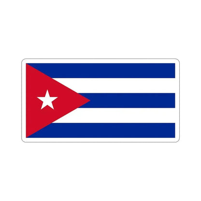 Flag of Cuba STICKER Vinyl Die-Cut Decal - The Sticker Space