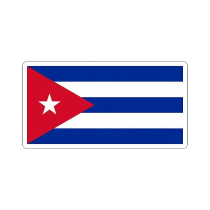 Flag of Cuba STICKER Vinyl Die-Cut Decal - The Sticker Space